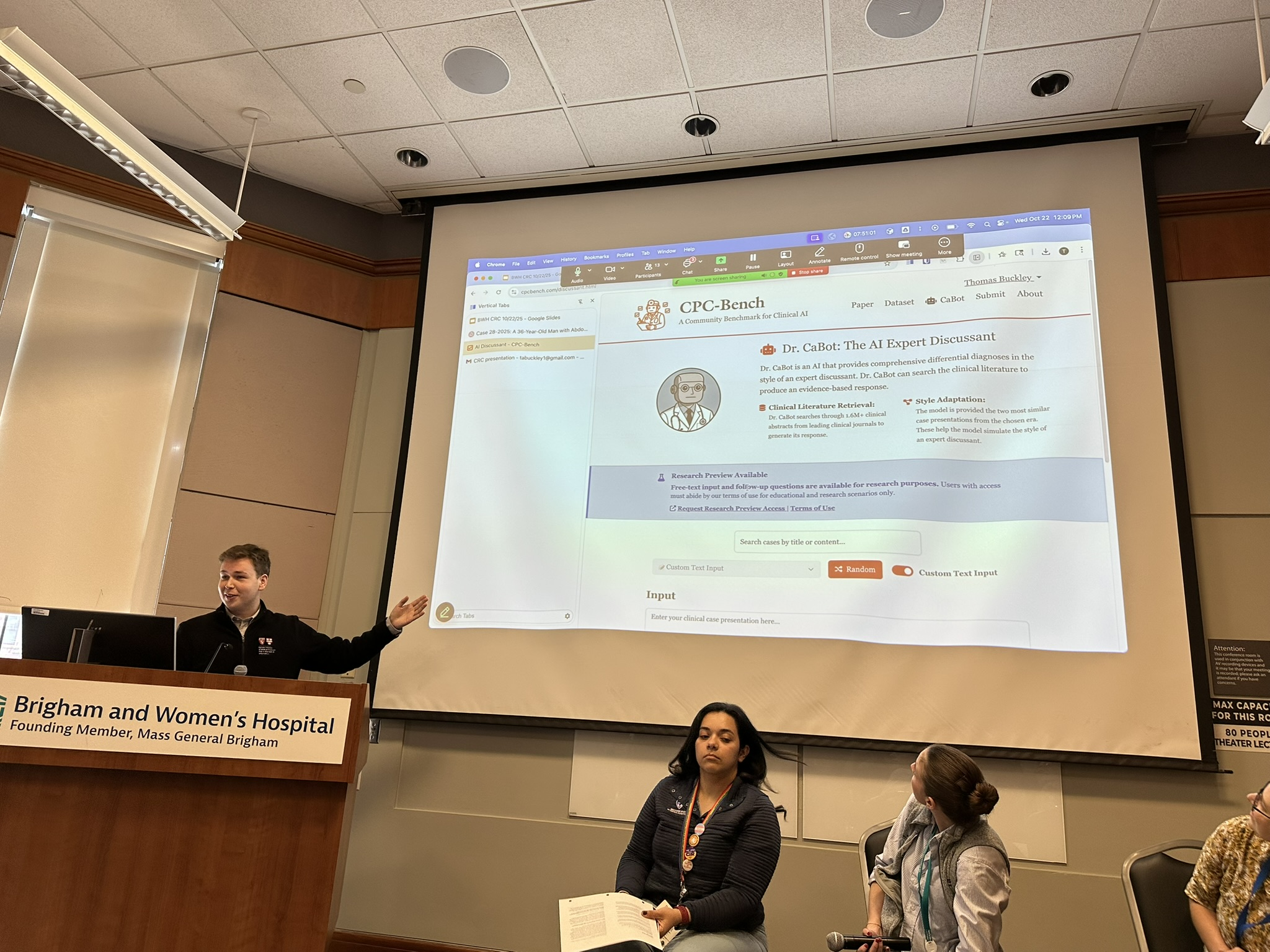 Internal Medicine Grand Rounds at Brigham and Women's Hospital
